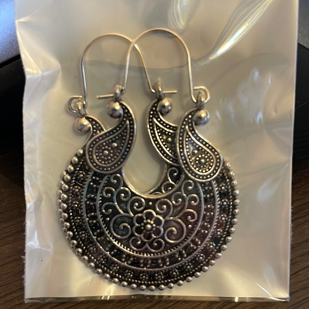 Hollow Out Hoop Earrings 8$